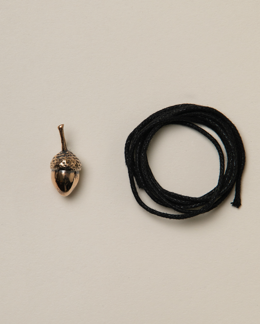 Acorn pendant, bronze