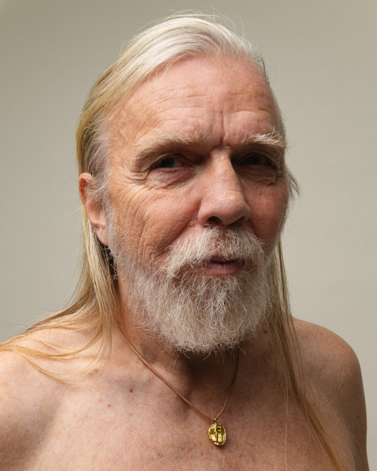 Chestnut pendant, brass