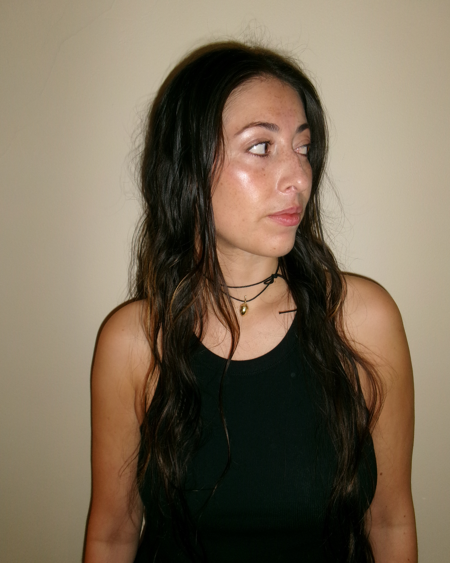 Acorn pendant, brass