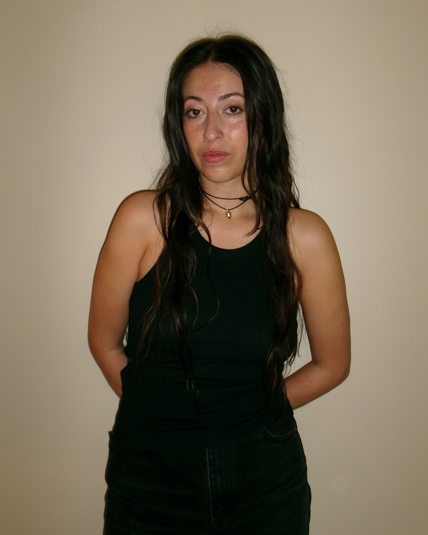 Acorn pendant, brass